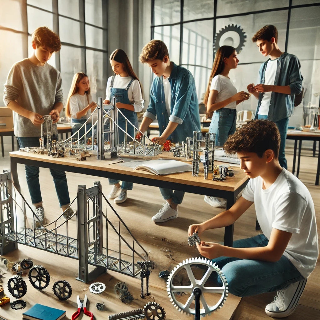 Kids learning robotics
